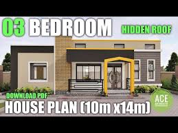03 Bedroom House Plan Roof