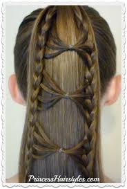 Hair bows for medium or long hair. Bow Tie Braid Ponytail Hair Tutorial Hairstyles For Girls Princess Hairstyles