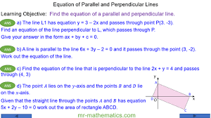 Parallel And Perpendicular Lines Mr