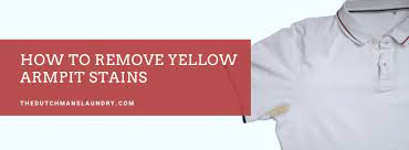 how to remove yellow armpit stains
