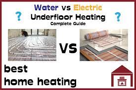 water vs electric underfloor heating