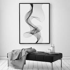 Curve Abstract Canvas Painting Art