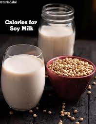 calories of soy milk tarladalal com