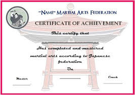 Martial Arts Certificate Maker Rome Fontanacountryinn Com