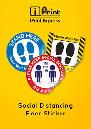 social distancing floor sticker singapore