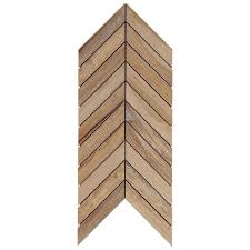 ivy hill tile everlasting chevron birch 9 44 in x 19 68 in matte wood look porcelain mosaic tile 1 29 sq ft each