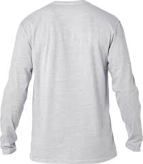 Details About Fox Racing Mens Light Heather Grey Streak Long Sleeve Tee T Shirt