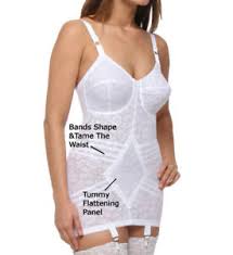 Details About Rago Shapewear Open Bottom White Body Briefer Plus Size 48 Multiple Cup Sizes