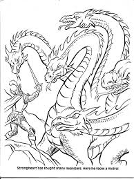 You can download free printable hydra coloring pages at coloringonly.com. Online Coloring Pages Tales Coloring Hydra And Knight The Characters From Fairy Tales