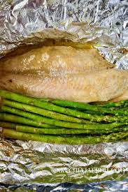 air fryer swai fish asparagus packet