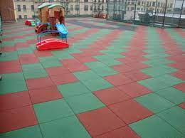 outdoor playground rubber flooring mat