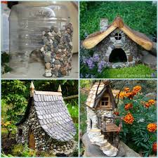 diy miniature stone fairy house tutorial
