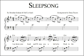 sleepsong sheet for piano voice