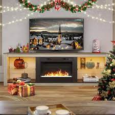 White Fireplace Tv Stands Electric