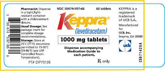 keppra package insert prescribing