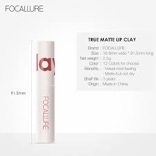 focallure velvet matte lip gloss