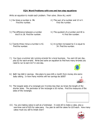 Eq4 Equations Word Problems Practice