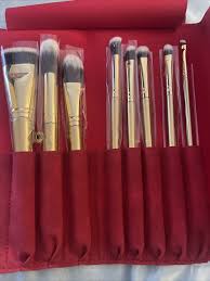luxie glitter and gold brush set with