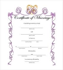 30 Wedding Certificate Templates Free Sample Example Format