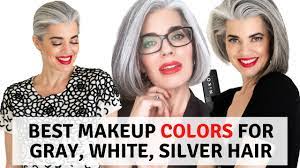 the best makeup colors for gray white