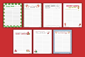 free printable secret santa sign up sheets