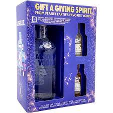absolut vodka gift set with two 50ml