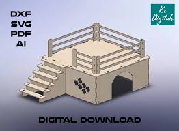 Boxing Ring Template For Laser Cut Pet