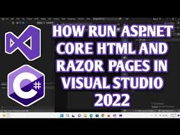 how to run html and razor pages in asp
