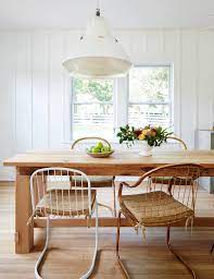dining table with mismatched chairs a