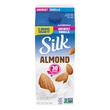 silk almond milk vanilla unsweetened