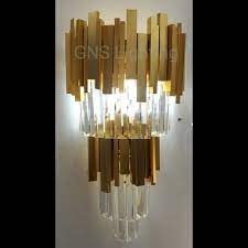 Lampu Dinding Kristal Modern Gold