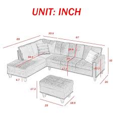l shaped linen sectional sofa