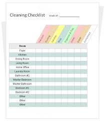 Housekeeping Checklist Sample Rome Fontanacountryinn Com