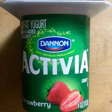 calories in activia strawberry yogurt