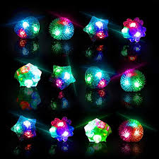 36 20 Glow Rings Led Party Favors For Kids Light Up Rings Glow In The Dark Party Supplies Led Fing Glow In Dark Party Bulk Party Favors Kid Party Favors