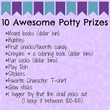 Potty Training 10 Potty Prize Ideas Potty Training Tips