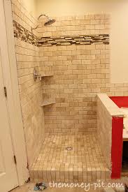 Tiling Shower Floor Curb And Knee Wall