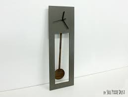 Bluntly Concrete And Wood Wall Clock