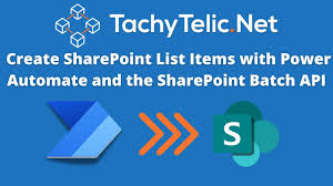 flow to batch create sharepoint list