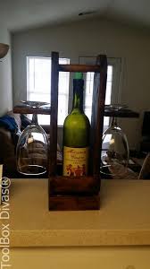 Diy Wine Caddy With Glass Holder