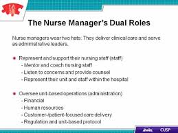 Cusp Toolkit The Role Of The Nurse Manager Facilitator
