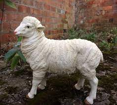 Small Standing Sheep Figurine Statue