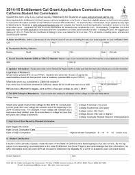 Cal Grant Correction Online Fill Online Printable
