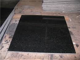 black galaxy granite floor tiles