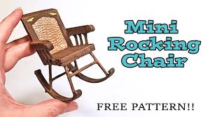 diy miniature rocking chair made from