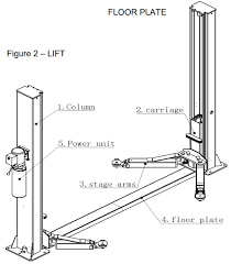 10 000 lb 2 post car lift user manual