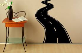 Road Highway Wall Decal Vinyl Stickers