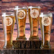 Nautical Pilsner Beer Glass Set