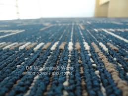 blue carpet roll with design patterns