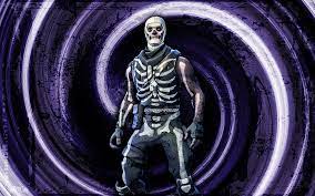 skull trooper violet grunge background